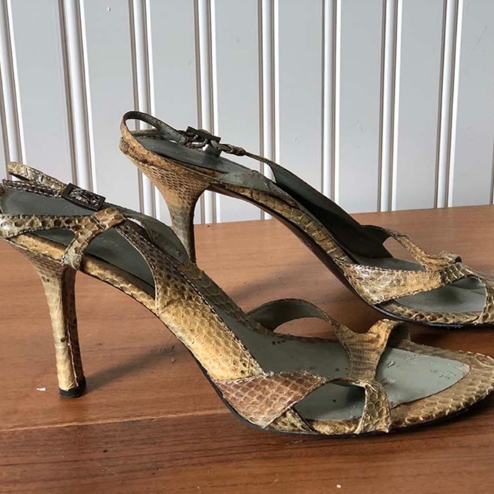SNAKE SANDAL HEEL